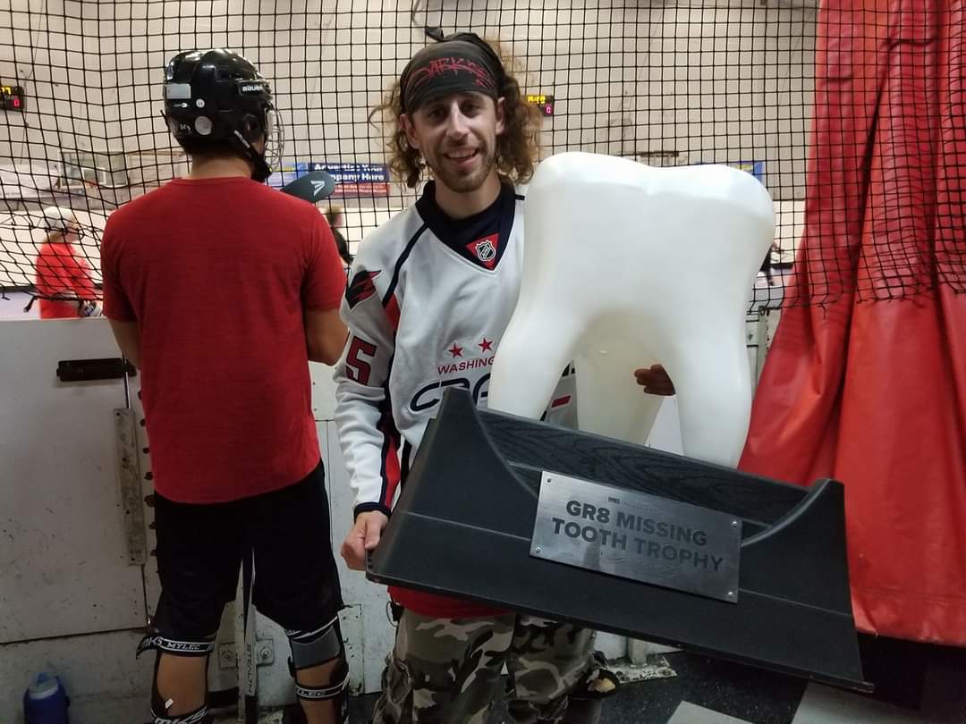 TXHT_Hockey's tweet photo. 4 years ago today Team #TXHT went undefeated against RMNB to claim the "Gr8 Missing Tooth" trophy.
RMNB fears TXHT! https://t.co/sO6NdFZmEW