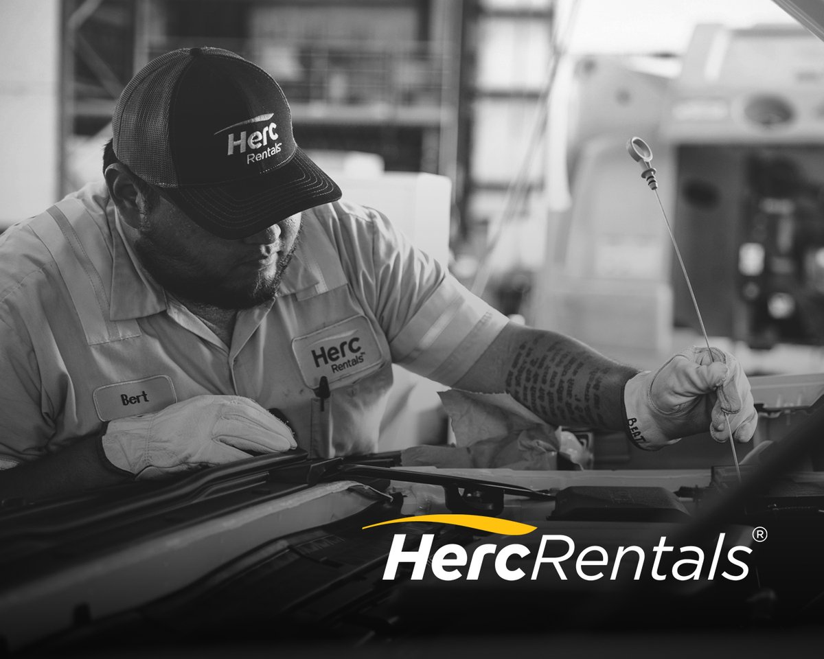 HercRentalsInc's tweet photo. Our technicians keep us running and our customers on schedule through preventive maintenance, while also expertly diagnosing, troubleshooting and repairing damaged or malfunctioning equipment. https://t.co/fCt5LP3qpg #techappreciationweek #techapprecitaion #teamherc #workatherc https://t.co/KTlvYa67pv