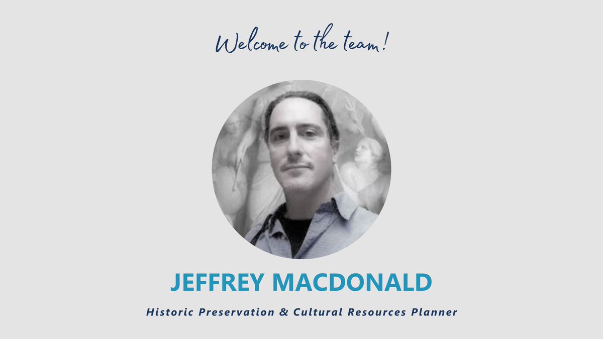 WaStateDES's tweet photo. Welcome to the team, Jeffrey MacDonald! Jeffrey joins us as a Historic Preservation & Cultural Resources Planner for our Facility Professional Services division. Give him a warm welcome in the comments. 👇
#WaStateDES #WA #WaStateGov #CapitolCampus #StateGov #WashingtonState https://t.co/2WMTO4Efmy