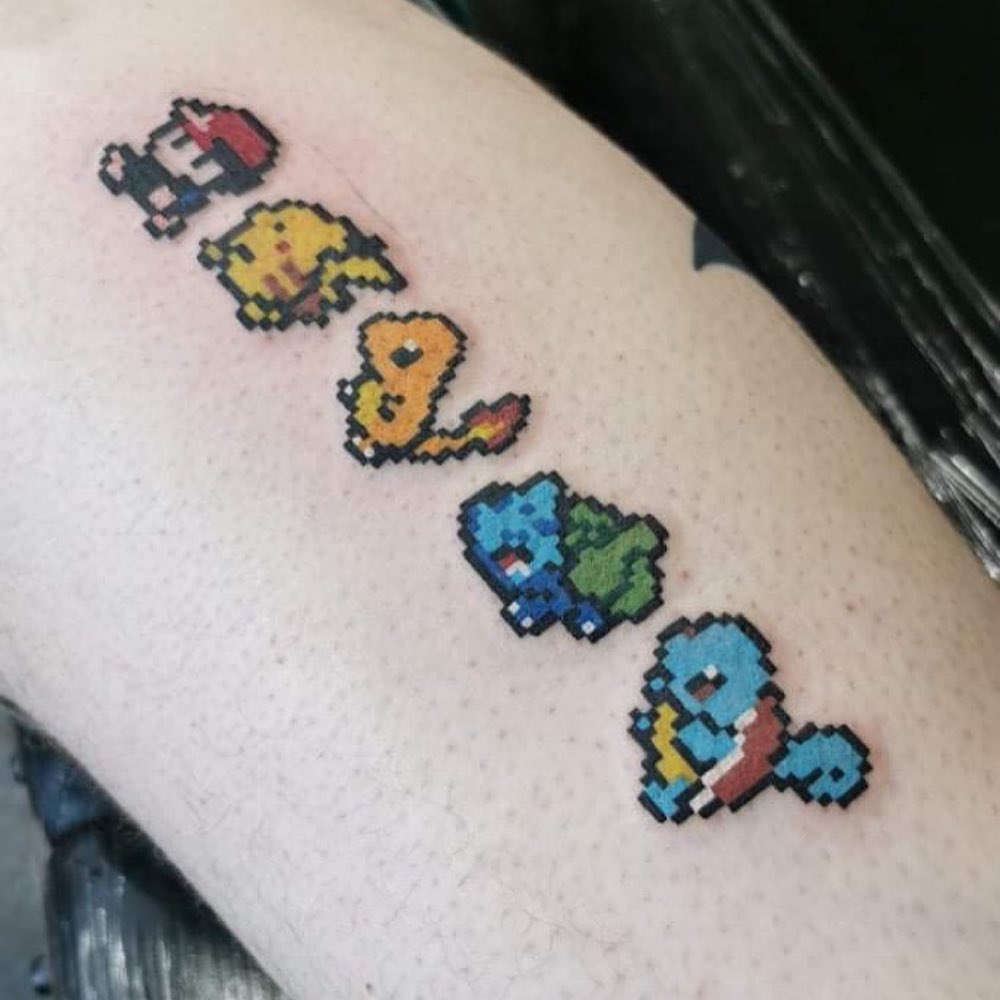 8bit pikachu     Contact redkirintattoostudio to book with him Done  by younglordboo    Red Kirin tattoo studio 1258 Red  Red Kirin Tattoo  Studio redkirintattoostudio on Instagram