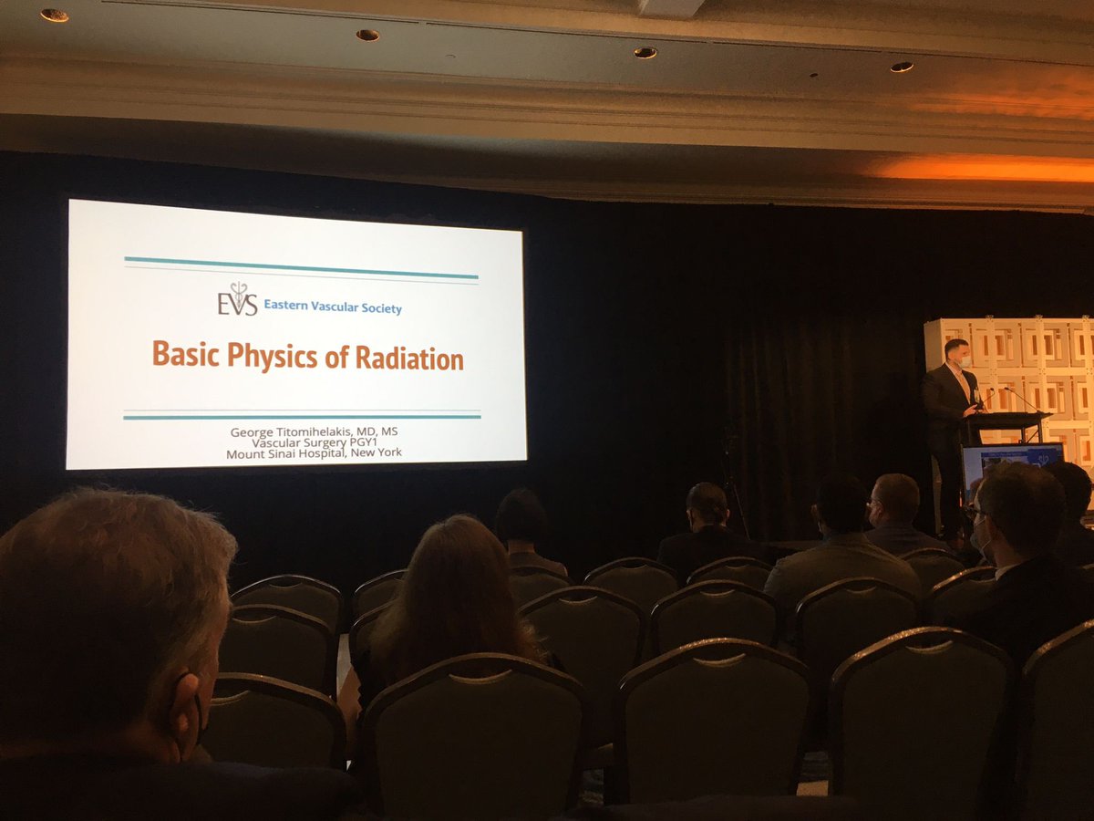 SinaiVascular's tweet photo. Kicking off #EVS2021 with excellent talks on ☢️ safety by our esteemed surgeon @VouyoukaAgeliki as well as our PGY-1 @GTitomihelakis !! #radiationsafety #sinaivascular @MSHSSurgery #shutters #shielding https://t.co/qHbBECEoCL