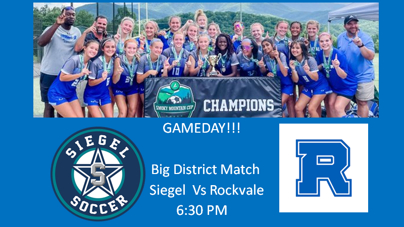 RockvaleHS_Ath's tweet photo. GAMEDAY!! Big District Match TONIGHT!!
@RockvaleWsoccer vs Siegel 
6:30 PM at Rockvale High Football Field 
@RockvaleHigh_TN @cecil_joyce @joe_spears7 @Mboro_Post @WGNSSports @soccerjackson8 @CoachMatikke https://t.co/yk1ZuWKf9n