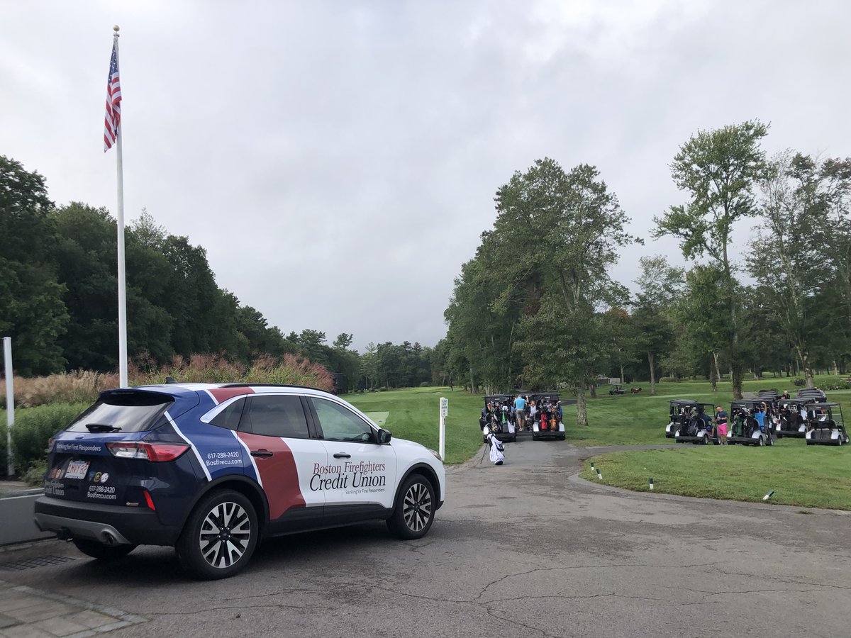BostonFireCU's tweet photo. Fun morning at the Boston Police Patrolman’s Association Golf Tournament at Brookmeadow Golf Course in Canton today. We were happy to be apart of this great event! #BFCU #BPPA https://t.co/M6CFr8J0nj