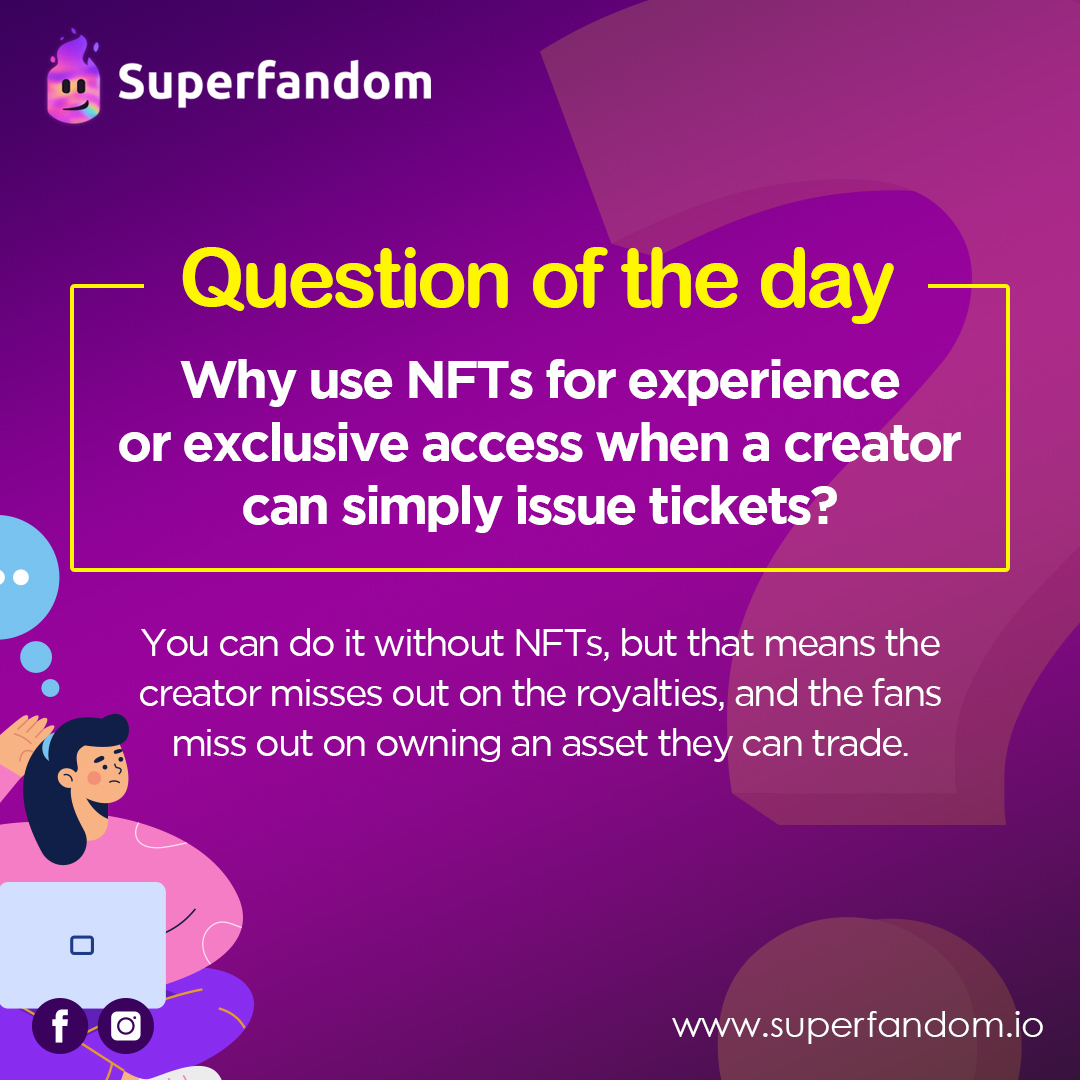 SuperfandomNFT's tweet photo. It's actually a win-win situation with NFTs because not only does the Creator benefit from the royalties, but the Fans can also cash in on owning a tradable asset. 
read more about how it all works in our recently published article: https://t.co/ybhhRLFbwI
#nfts #nft #digitalart https://t.co/OvM97QhtBs