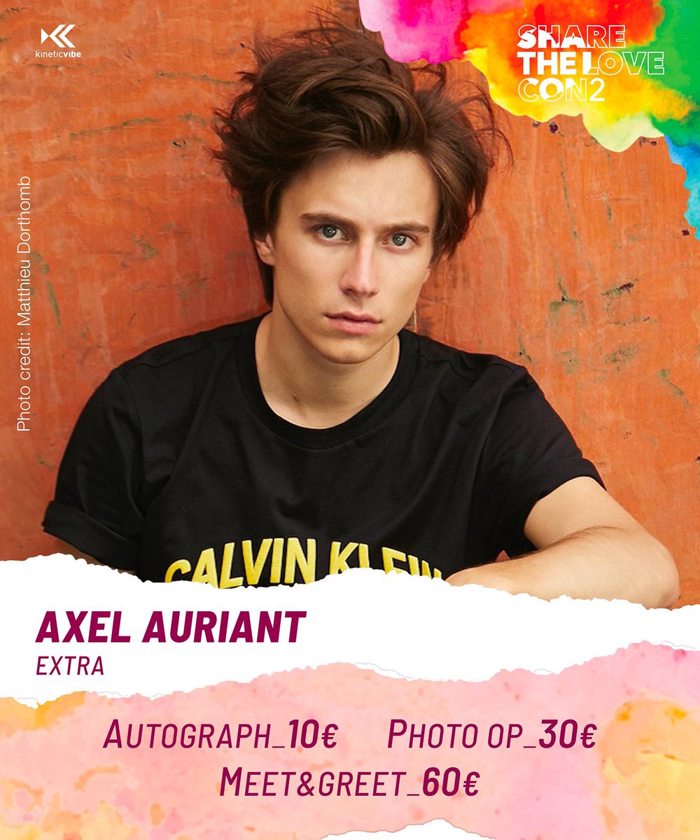 auriantcentral's tweet photo. CONVENTION | Axel is attending Share The Love 2. More info:
📍 Milan, Italy.
📆 October 31, 2021.
👥 Maxence Danet-Fauvel, Robin Migné, Lukas Von Horbatschewsky.
🧠 @Kinetic_Vibe/@sharethelovecon.
Ticketing: https://t.co/O9Mlui2ZH8. #STL2 https://t.co/i1Xkc8OL4z