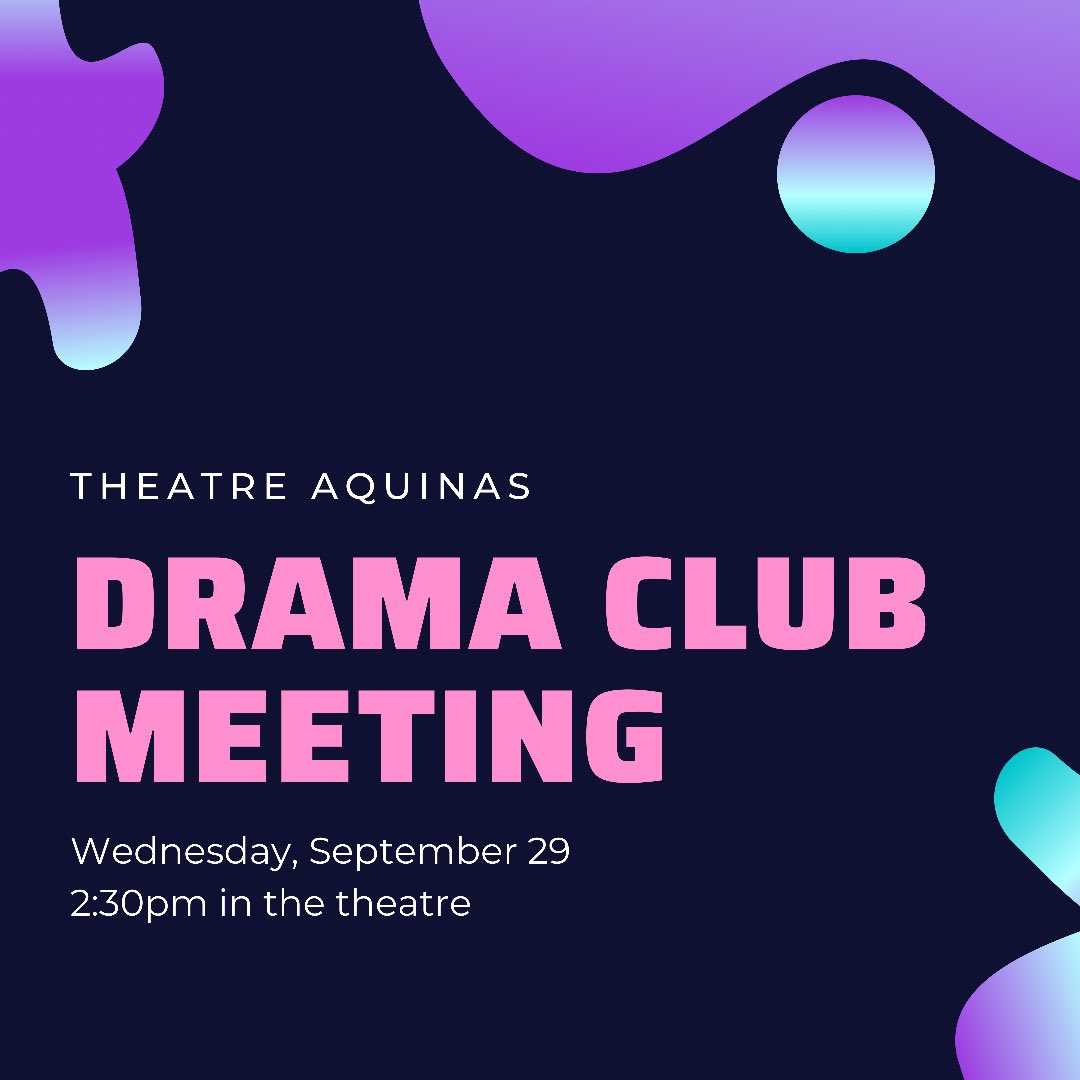 Many of you have been asking <a href="/STAOakville/">STA Oakville</a>! We are having a general meeting to outline the plan for Drama Club this year and answer your questions! See you all there!
<a href="/startcouncil1/">@startcouncil</a> #STArtLivesHere