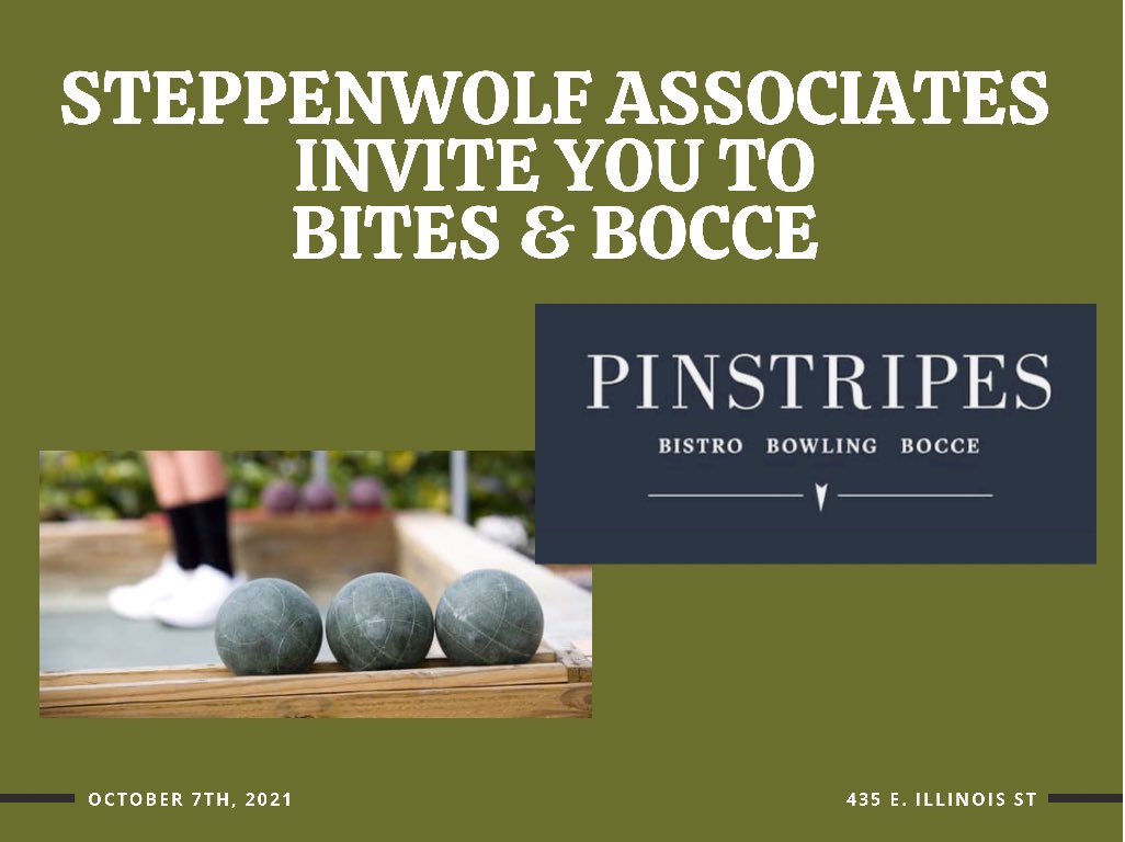 Save the date for our first in-person event in what feels like forever! This free event hosted in partnership with Pinstripes includes Bocce Ball and Bites! Can’t wait to see you there