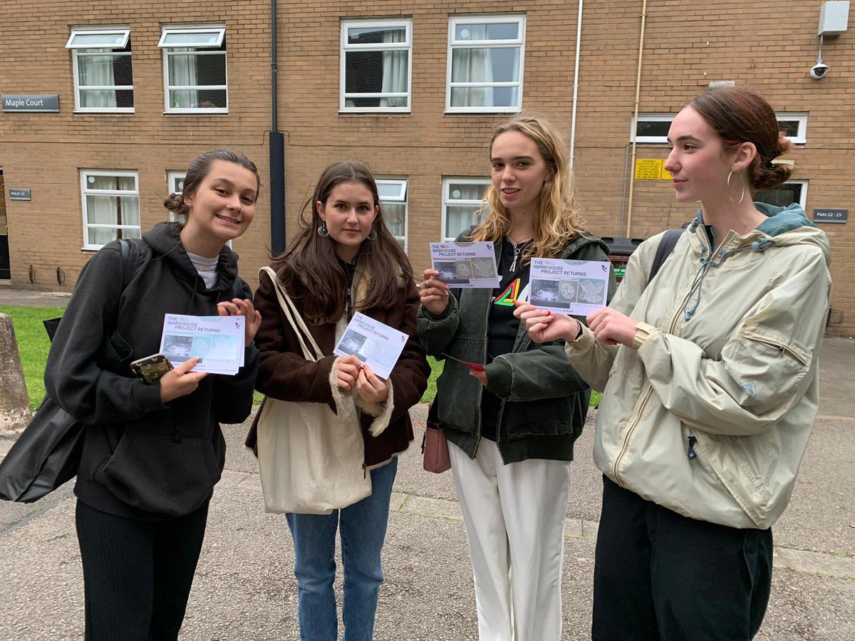 Definitely not staged photos of manchester freshers getting our sexy new <a href="/WHP_Mcr/">The Warehouse Project</a> foil flyers 🤘🏽🤩🤘🏽