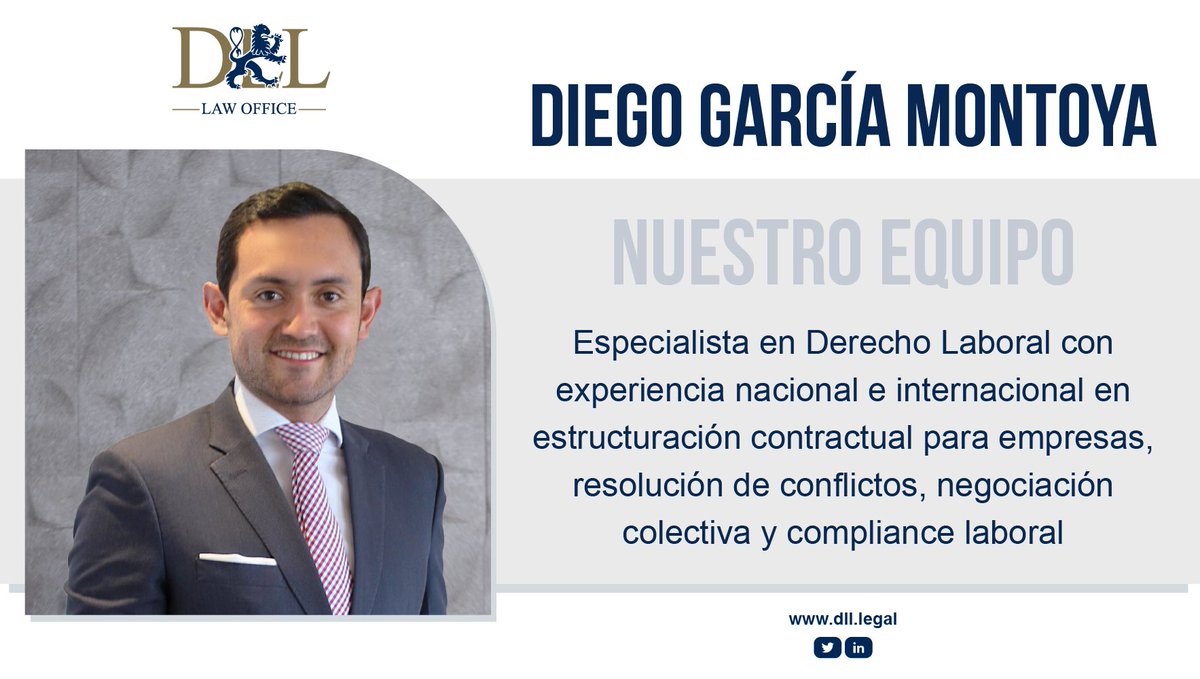 👉Conoce a nuestro equipo

<a href="/mufassa10/">Diego García Montoya</a>👨‍💼⚖️

Experto en Derecho Laboral💼 Desde su experiencia en el sector público, entre los años 2020 y 2021, ha aportado con el fomento de políticas públicas en el ámbito laboral en Ecuador🇪🇨 #DLLAbogados #EquipoDLL #LaLegitimidadEnLaLey