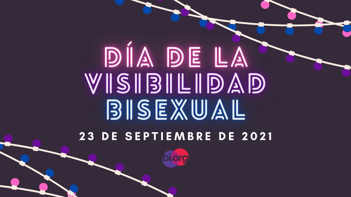 ¡Es el día de la visibilidad bisexual! Ondea tu bandera, demuestra tus colores bi y ten por seguro que tienes a toda una comunidad bi apoyándote.