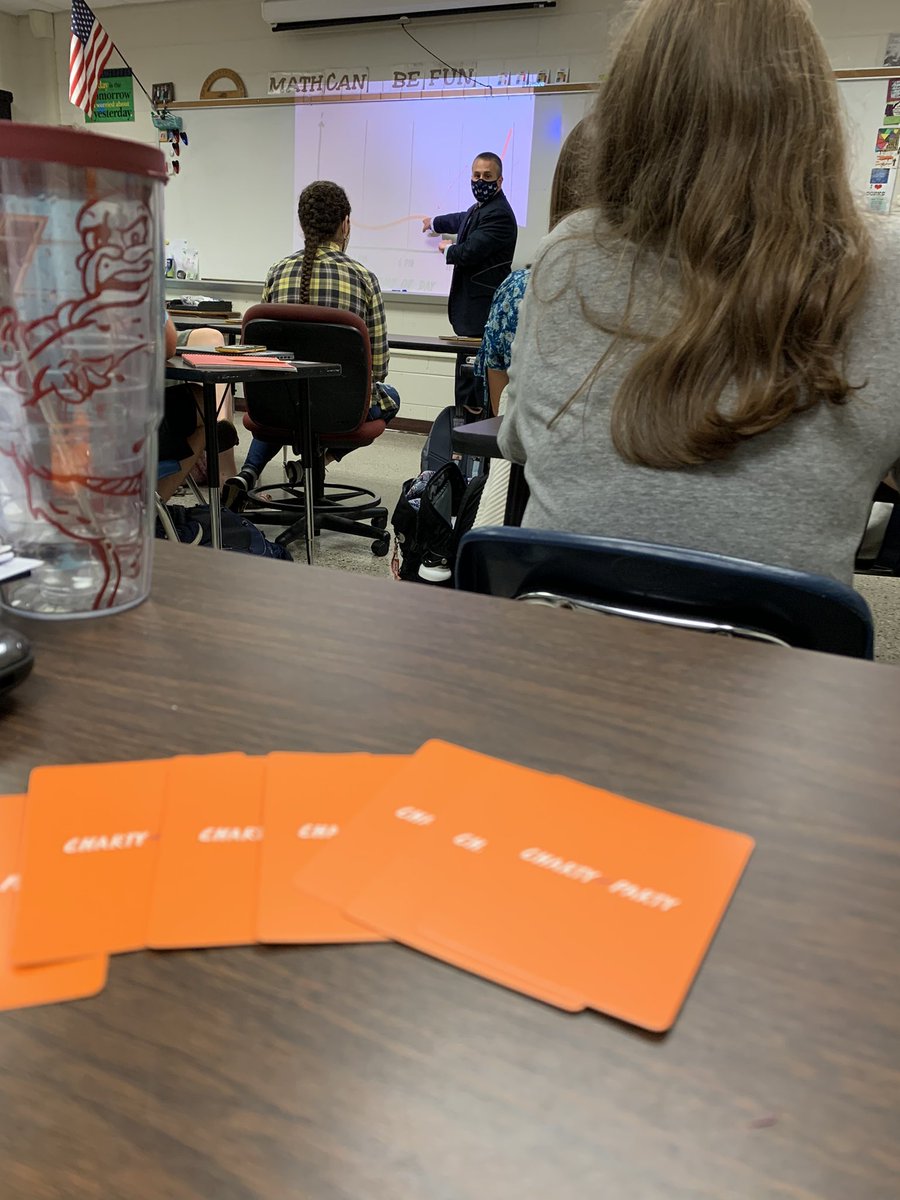 Great things happening in Freeman math classrooms. Between student collaboration, the use of real life scenarios to help students make sense of mathematics, and hearing students use Calculus terminology to play #ChartyParty, it’s been a great day! <a href="/HenricoMath/">Henrico County Math</a> <a href="/DSFMrMarshall/">Mr. Marshall</a>