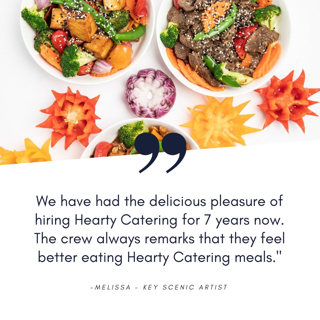 heartycatering's tweet photo. Kind words from a longtime collaborator and client in Toronto's film industry🖤🎥
#setlife #sustainable #collaboration https://t.co/GpMLv6E2jY