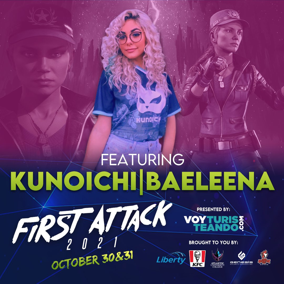 FirstAttackPR's tweet photo. #FA2021 Player Reveal Time!
A player that has been making waves in the #MK11 community with her brutal Sonya.
Excited to announce that @KunoichiCGL|@baeleena_kahn will be attending #FA2021 showcasing her skills and aiming for the gold.
Register today!
https://t.co/5L1a39lIjm https://t.co/saqkvNR18c