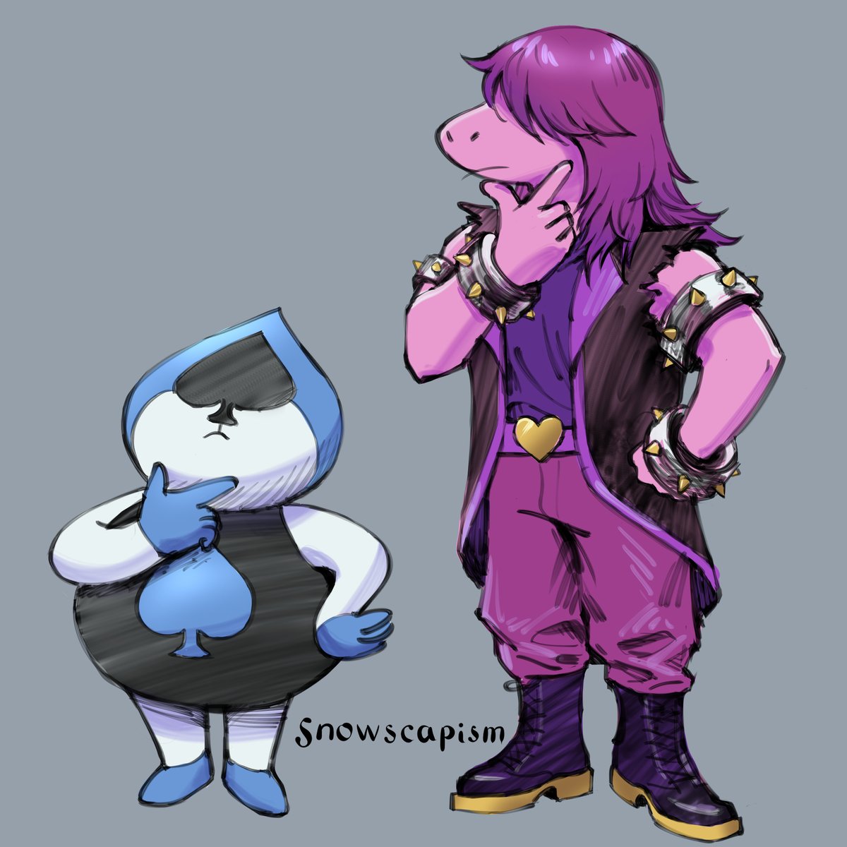 「they are NOT thinking
#Deltarune 」|Snowscapeのイラスト