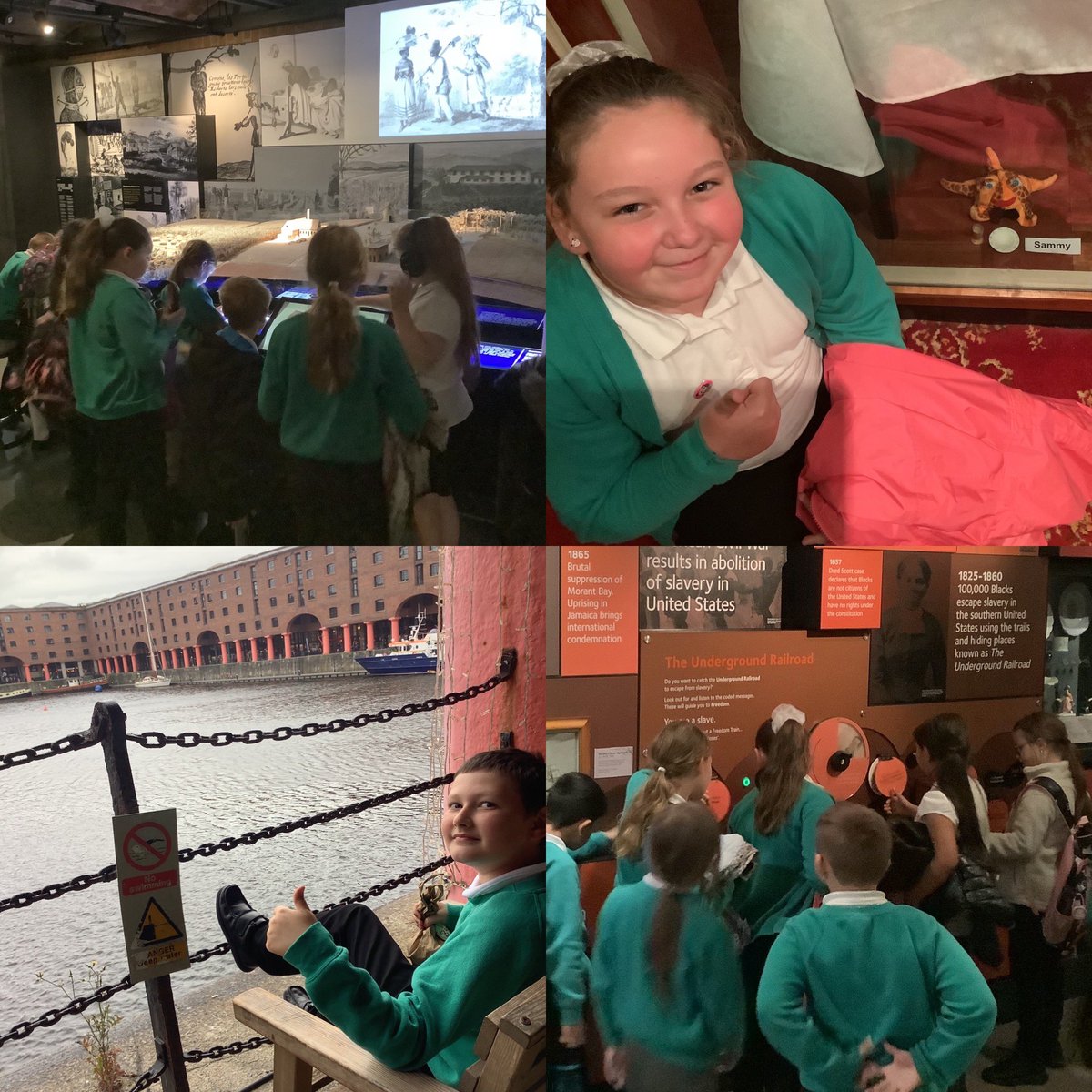 HillViewAcadem1's tweet photo. Our Year 5, Mining Bees, had a fantastic trip to the Liverpool Slavery Museum today. They came back full of enthusiasm and inspiration. It was lovely to hear that people had positively commented on their politeness and behaviour at the museum @ImpactMAT #curriculum #buzzday https://t.co/m3fE2zjBfy