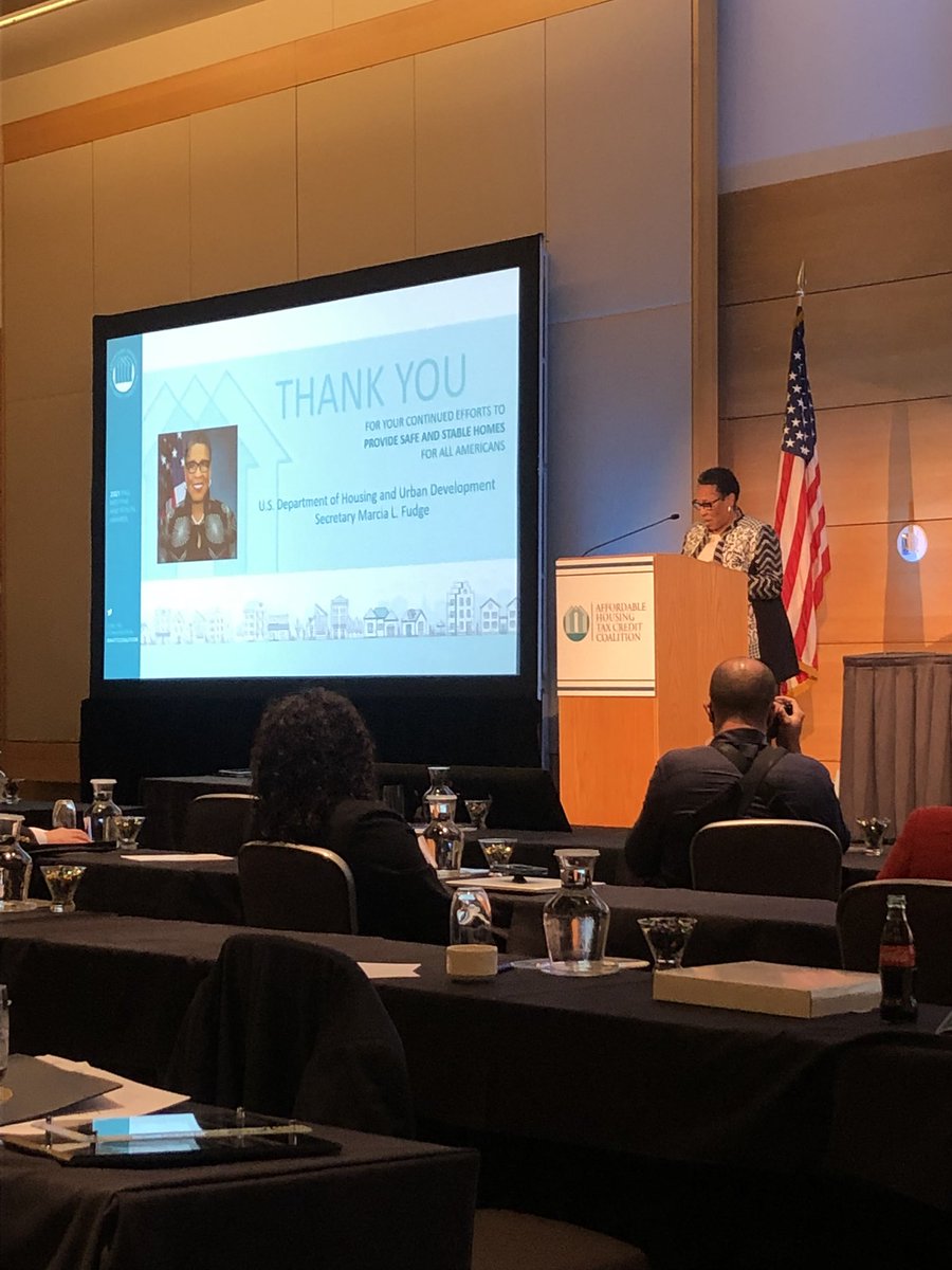 HUD Secretary Fudge outlining the exciting housing proposals in the Build Back Better agenda. <a href="/AHTCCoalition/">AHTCC</a>