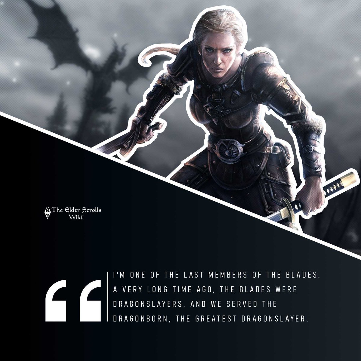 TES_Wikia's tweet photo. Delphine is one of the last known living Blades. As one of the key Blades members, she has always been a high priority target to the Thalmor. However, she always managed to escape their attempts on her life, having even defeated an entire team of assassins. https://t.co/gPHwbYDlk5