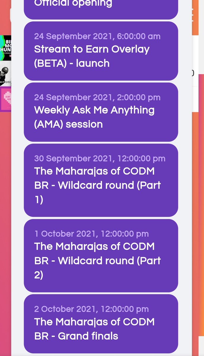 BIMP_Official's tweet photo. 📣NEW SCHEDULE📣

Here are the new dates of our events, all set in UTC. Please be guided accordingly.

For full weekly and monthly list of events, please go to Bimp's official website, https://t.co/qRbXvuSJ1R, and click the calendar icon at the top right corner.

$BIMP #BIMP https://t.co/iI7n3qCh9S