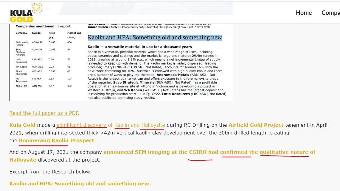 1aday7's tweet photo. $KGD #kaolin #halloysite
#nickel #copper #PGE #Lithium #gold
significant discovery of Kaolin/Halloysite
#HPA Enhancing lithium-ion battery performance
30-100Mt resource target
SEM imaging, CSIRO confirmed the qualitative nature
Peer comparison Lowest MC $10.5m $3m cash
+3 prjts https://t.co/KEoTUYISFN