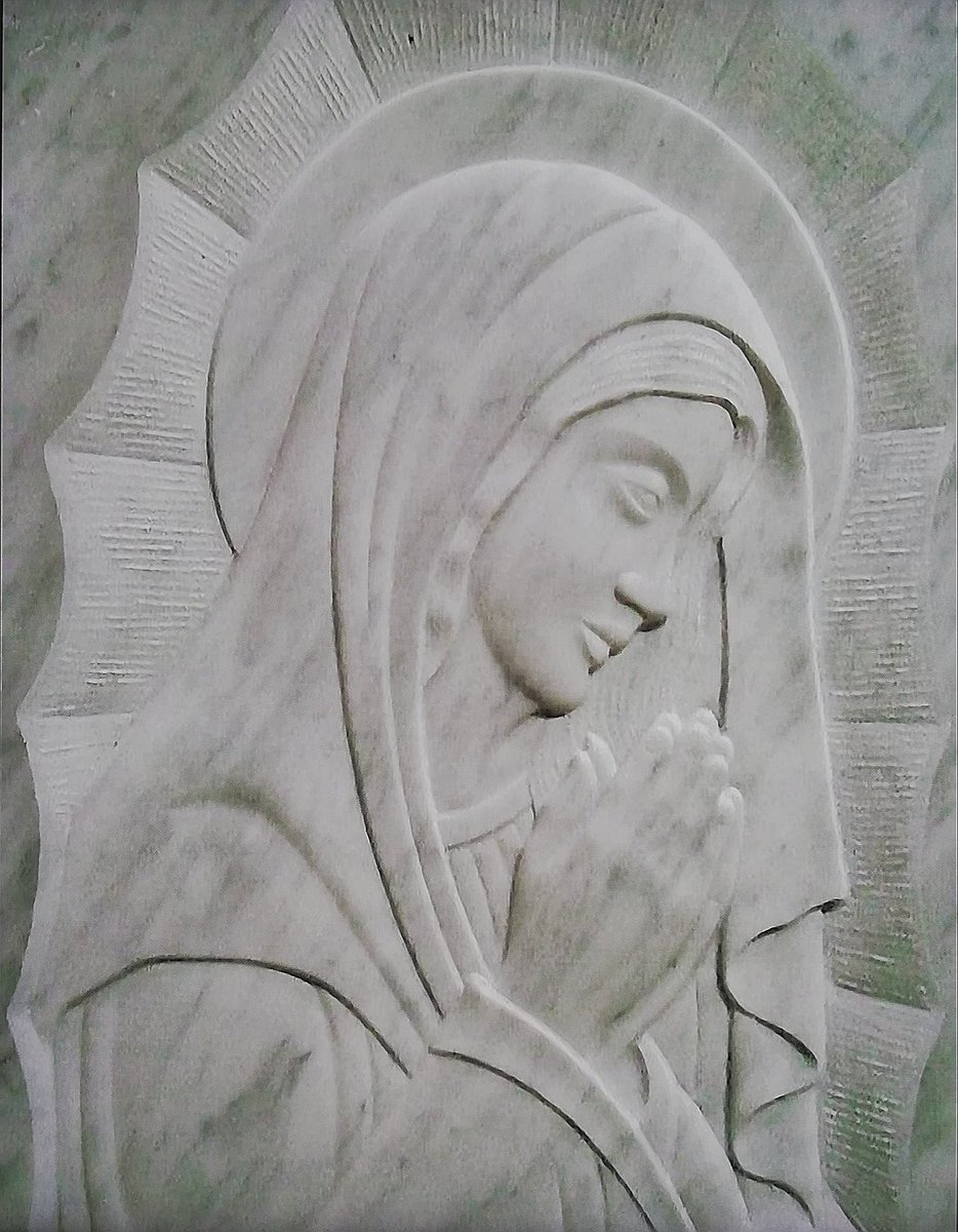 FrancescoTibur1's tweet photo. Perfil of Virgen on marble https://t.co/m33AwG2Hyr