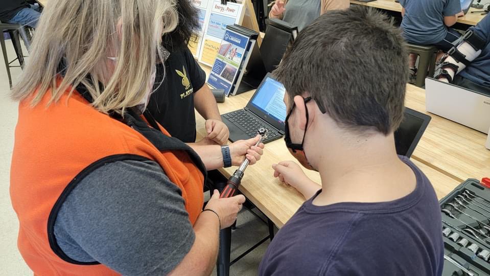 CrookCte's tweet photo. CCMS students in Mrs. Katzenberger's CTE/Careers class are learning about veterinary medicine, construction, drone technology, video production, energy, and more.Students explore different modules, that are linked to the high school so the learning continues. @PaxPatLearning https://t.co/G3Vtmcrv3v