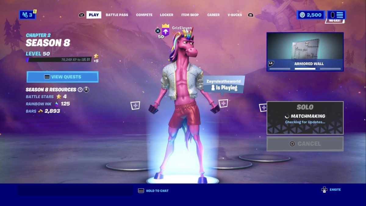 GrizEleven's tweet image. Some of y’all got Level 500. I just got level 50. Lol #fortnite #fortnitelevel #fortnitexp