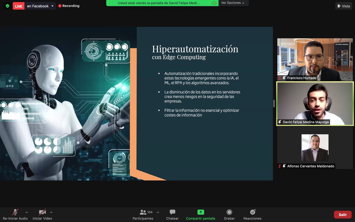 CtI40's tweet photo. Retos para nuestra región y conceptos como #InternetOfBehaviours, #TinyMachineLearning e #Hiperautomatización fueron expuestos por Francisco Hurtado y David Medina de @IndraenMexico
Si no pudiste verla, lo podrás hacer por nuestra página de Facebook @SIA4.0
7o #SINCOTEC40 https://t.co/DJCdYkY2zt