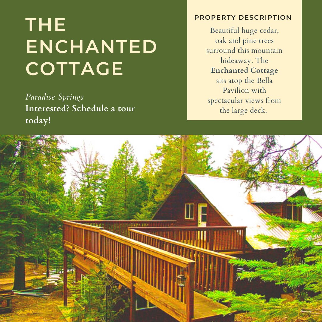 Paradise_Spring's tweet image. Beautiful huge cedar, oak, and pine trees surround this mountain hideaway. 

Visit our website: paradisespringsmountain.com/enchanted-cott…

#ParadiseSprings #Oakhurst #Yosemite #Lodge #EventVenue #WeddingVenue #WeddingService
