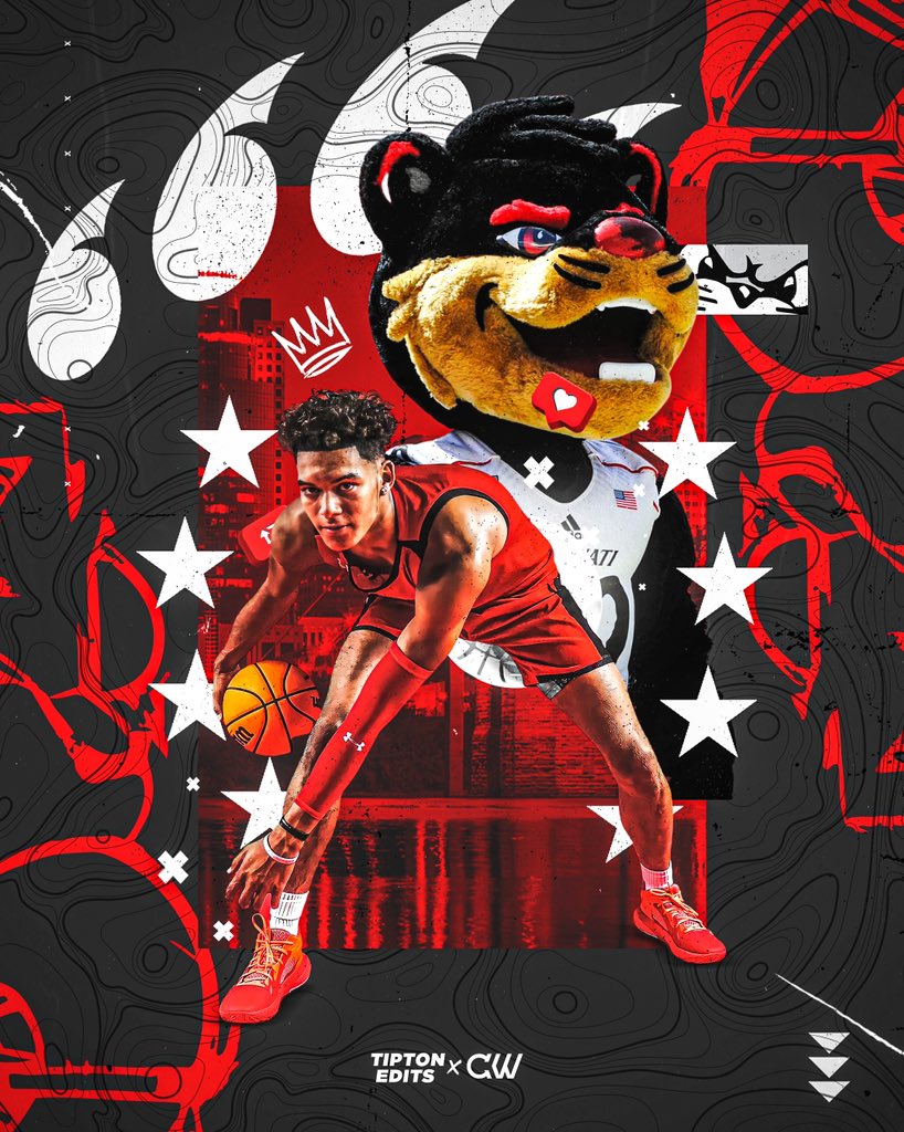 Wassup Bearcats❤️🖤!!! 110% Committed • 
@TiptonEdits