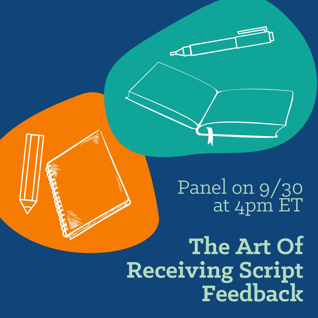 Theater is a collaborative medium, and receiving feedback on your script can be a very vulnerable  process, so we’ve gathered a team of industry pros to guide you through it! ✍📓 RSVP now for this panel on Thursday 9/30 at 4pm ET: us06web.zoom.us/webinar/regist…