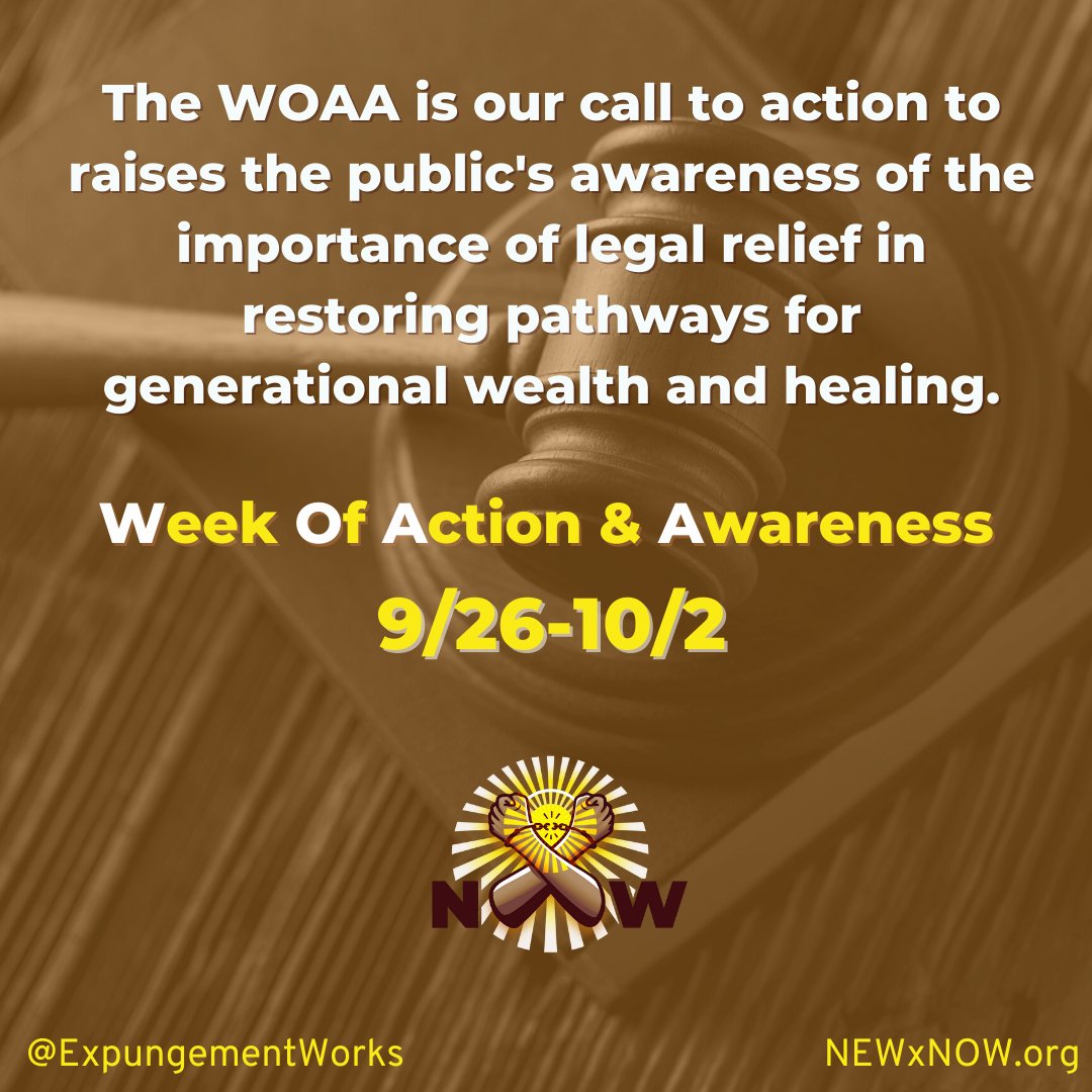 In our 4th year as an access point for expungement and legal relief, our WOAA events will offer wraparound services to restore rights and uplift communities. 

#woaa2021 #expungementworks #new2021