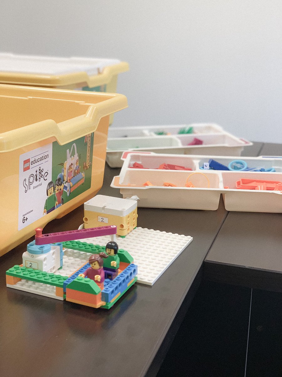 Prepping for class tomorrow. Our pre-service teachers get to meet Maria and Sofie to practice Engineering Solutions in the elementary classroom. #LEGO #STEAM #Engineering #CS #Elementary #STEMeducation