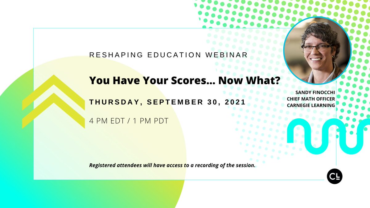 Now that you have your students' assessment scores, what are you doing with that data? Join us for a webinar on how to give your students the best learning experiences this year!
📅 9/30/21
⏰ 4:00 EDT / 1:00 PDT
Register ► loom.ly/_nNaeEI

#professionallearning #edchat