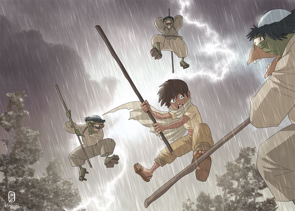 Kappas vs Nahual.

#kappa #nahual #fantasy #aztec #mexican
