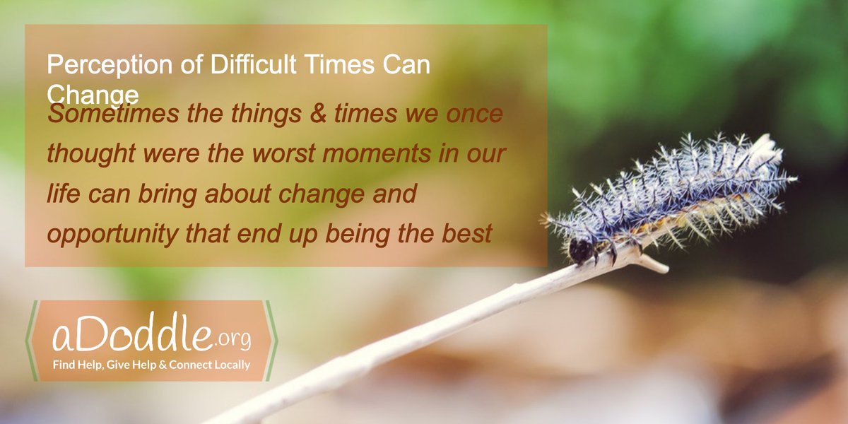 Does everything happen for a Reason?
Sometimes the things &amp; times we once thought were the worst moments in our life can bring about change and opportunity that end up being the best