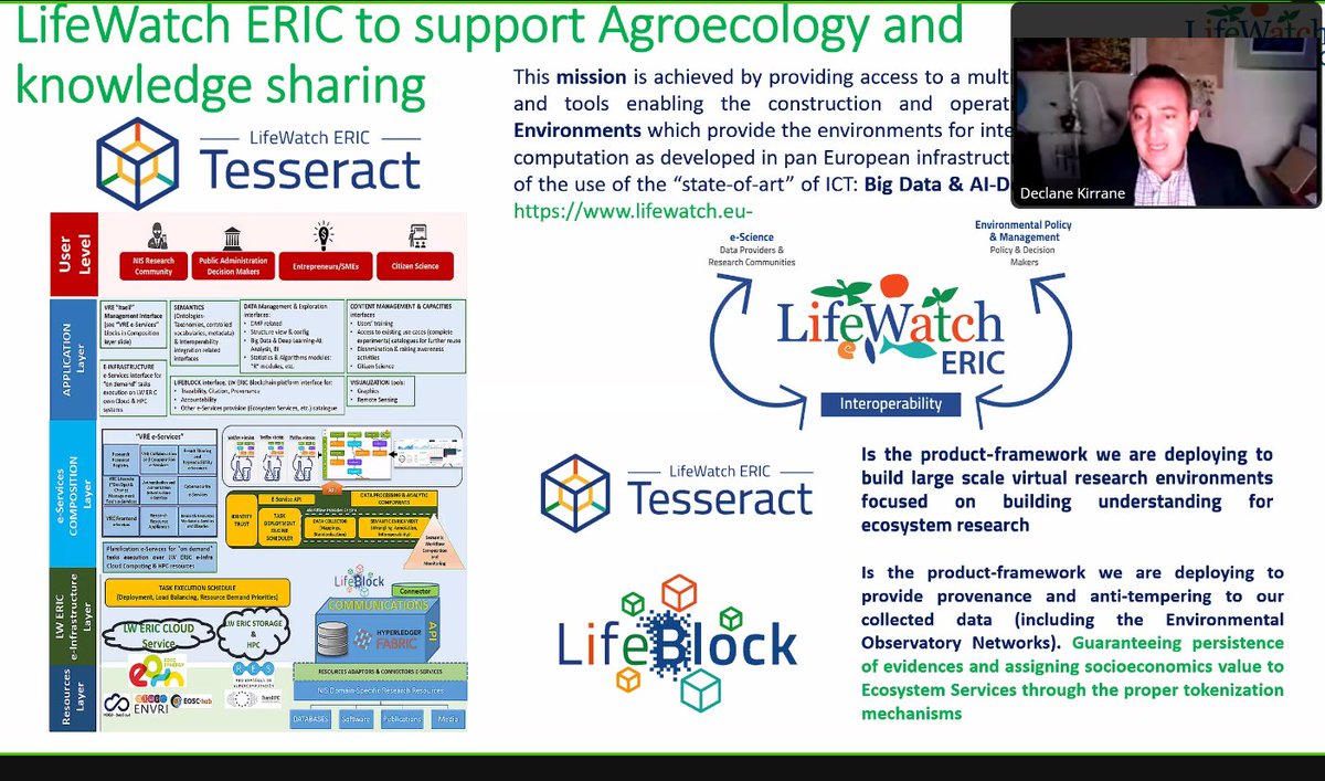 LifeWatchERIC's tweet photo. At the #UNGA76 science session on #IKRI and food systems, CTO Dr González-Aranda stressed the importance of understanding #biodiversity to design more #sustainable food and agricultural systems #knowledgesharing https://t.co/U18wcpCGM0