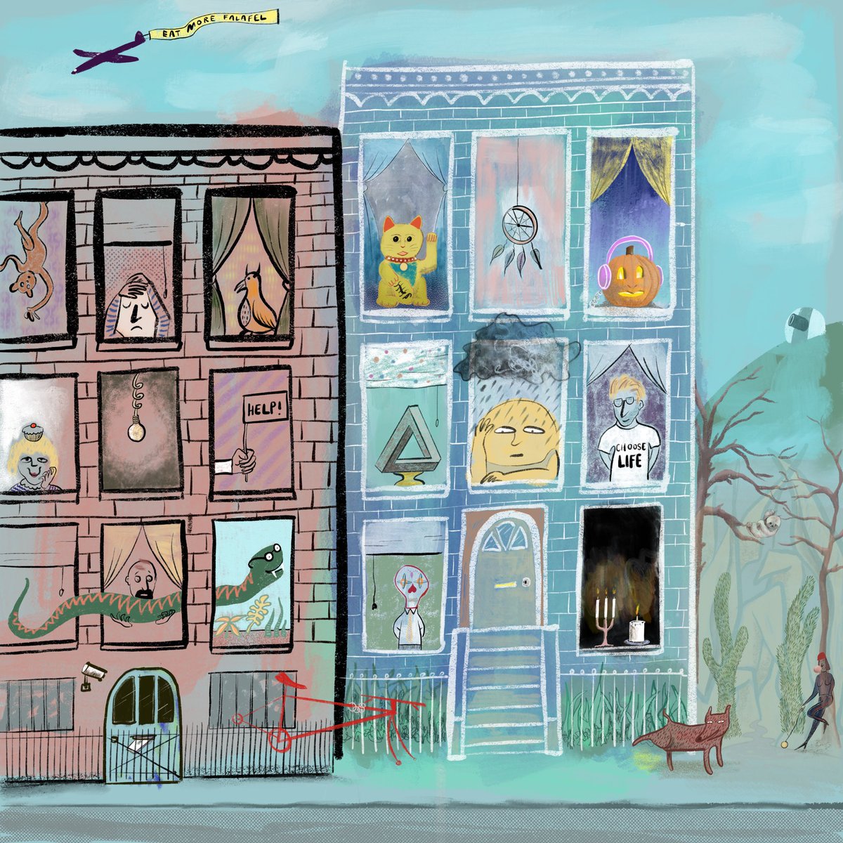 ODaltrey's tweet photo. I experimented with the fantastically versatile #midcentury brush set from @RetroSupplyCo . So much variety! Highly recommended. #illustration #freelanceillustrator #picturebookartist #kidlitart #Procreate #ChildrensBooks #artforkids #childrensillustration https://t.co/9szUTuH0Ze