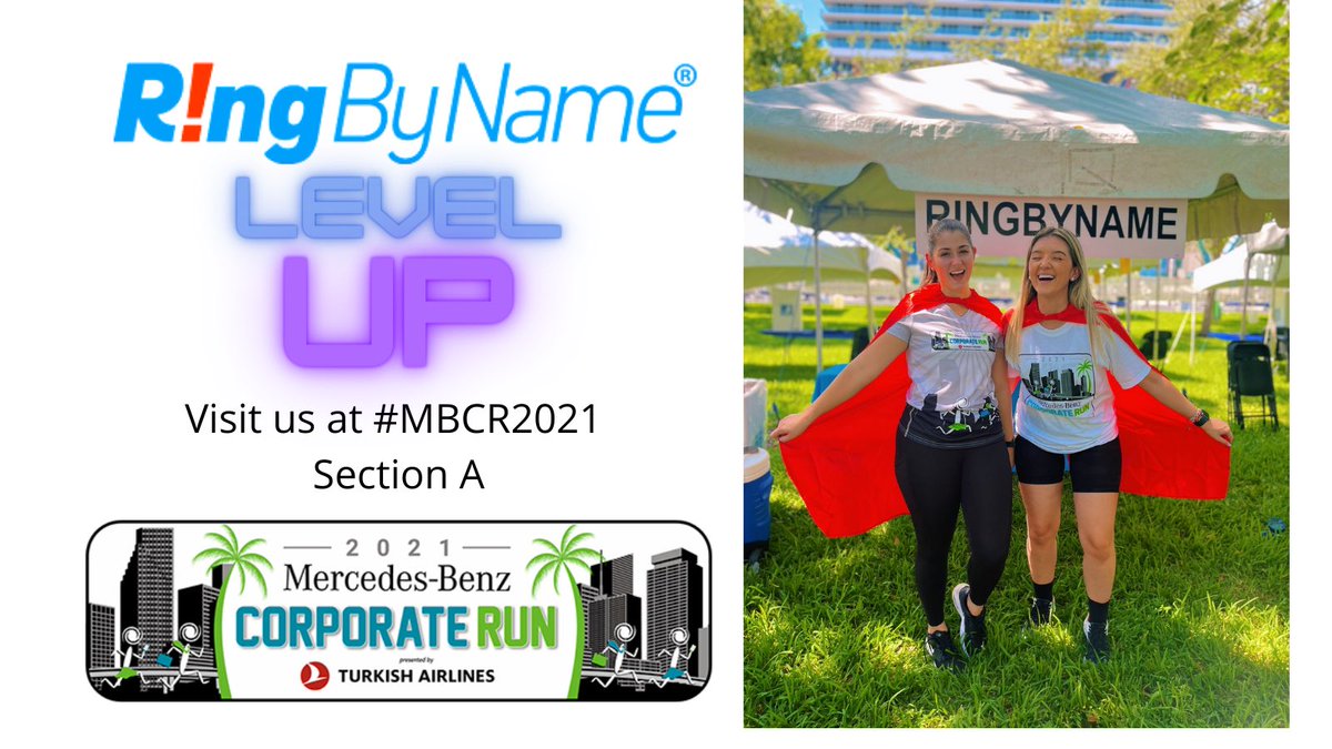Level Up! Join us at the Miami Corporate Run. Make sure you come say hi at our tent in section A. #mbcr2021