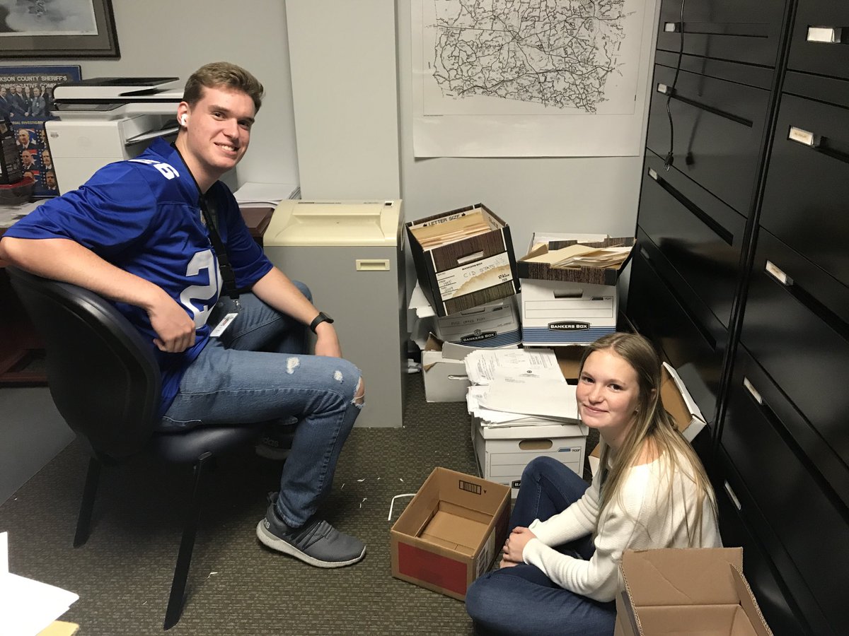 DCHSWBL's tweet photo. Eli Bell and Anna-Rose Davis are working with ⁦@DicksonCountySO⁩ this semester.  Thanks for supporting our program!  ⁦@DCcougarnation⁩ ⁦@DCS_CTE⁩ #CarryTheTorch https://t.co/9c8onPo5Gk