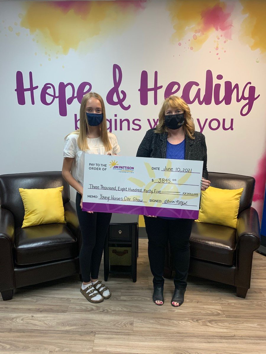 Olivia Netzel was nominated by Jim Pattison Children's Hospital to the Association of Fundraising Professionals-Saskatoon for the NATIONAL PHILANTHROPY AWARD! This all started with the car show she put on back in May for her Leadership 20 DLC course. CONGRATULATIONS OLIVIA!!