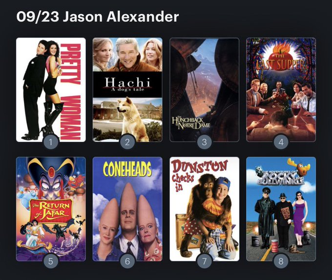 Hoy cumple años el actor Jason Alexander (62). Happy Birthday ! Aquí mi Ranking: 