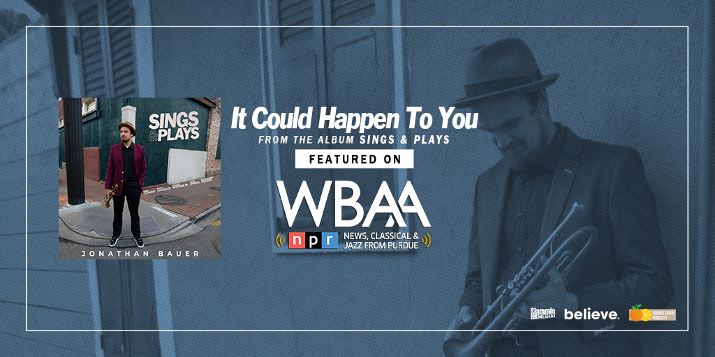 Thank you <a href="/wbaaradio/">WBAA Public Radio</a> Public Radio From Purdue for supporting playing my new single, "It Could Happen To You" on your station! Thank you all for sharing!

Tune in!▶ fanlink.to/jbjf

#trumpet #nola #music #newmusic #jazz #jazzmusic #radio <a href="/slamminmusic/">Slammin Media Inc.</a> <a href="/OGPublicity/">Orange Grove</a>