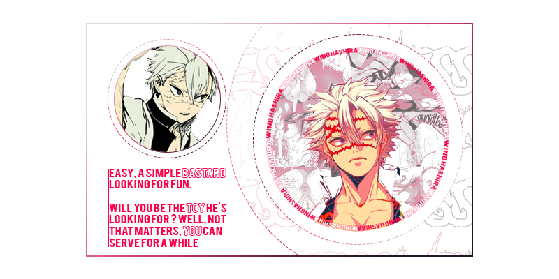 ㅤ

ㅤㅤ✎﹍𝐒𝐀𝐌𝐔𝐑𝐀𝐈 𝐌𝐀𝐍𝐈𝐀𝐂
ㅤㅤㅤㅤㅤㅤㅤ   風
ㅤㅤㅤ  ❛❏ 𝑱𝒖𝒔𝒕 𝒂 𝒃𝒂𝒔𝒕𝒂𝒓𝒅.
ㅤㅤㅤ .˚𝗡𝗼/𝗖𝗮𝗻𝗼𝗻 ˚ 𝐍𝐒𝐅𝐖˚.
ㅤㅤㅤㅤㅤ   ✎ʀᴘ ᴀᴄᴄ
ㅤㅤㅤㅤㅤㅤㅤ｢𖣘｣
ㅤㅤㅤㅤㅤ  ━━━━
ㅤ    ¦ #FreeRol and #LewdRP ¦