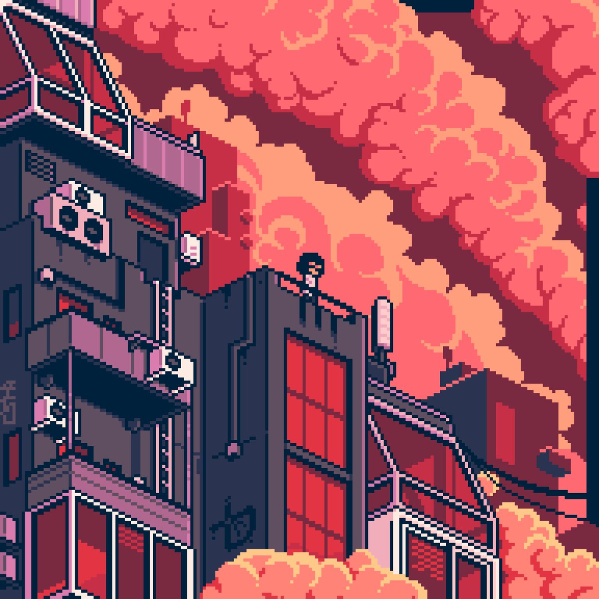 Our exploration continues outside the box. Who will we meet there?

#pixelart #diorama #gamedev #indiegamedev #indies #pixelartist
