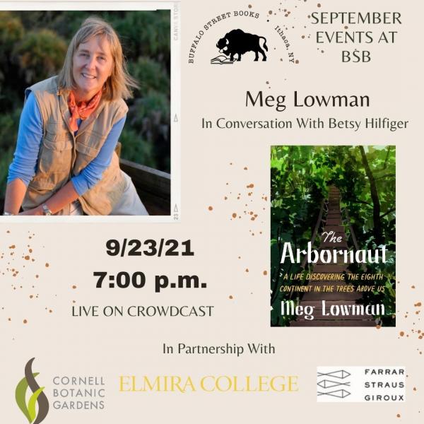 Farrar,Straus&Giroux (@fsgbooks) on Twitter photo TONIGHT: Join <a href="/buffstreetbooks/">Buffalo Street Books</a>, the Cornell Botanic Gardens, and <a href="/ElmiraCollege/">Elmira College</a> at 7PM ET for an evening with THE ARBORNAUT author <a href="/canopymeg/">Meg Lowman</a>, in conversation with Betsy Hilfiger. Register here: buffalostreetbooks.com/event/dr-meg-l… TONIGHT: Join <a href="/buffstreetbooks/">Buffalo Street Books</a>, the Cornell Botanic Gardens, and <a href="/ElmiraCollege/">Elmira College</a> at 7PM ET for an evening with THE ARBORNAUT author <a href="/canopymeg/">Meg Lowman</a>, in conversation with Betsy Hilfiger. Register here: buffalostreetbooks.com/event/dr-meg-l…