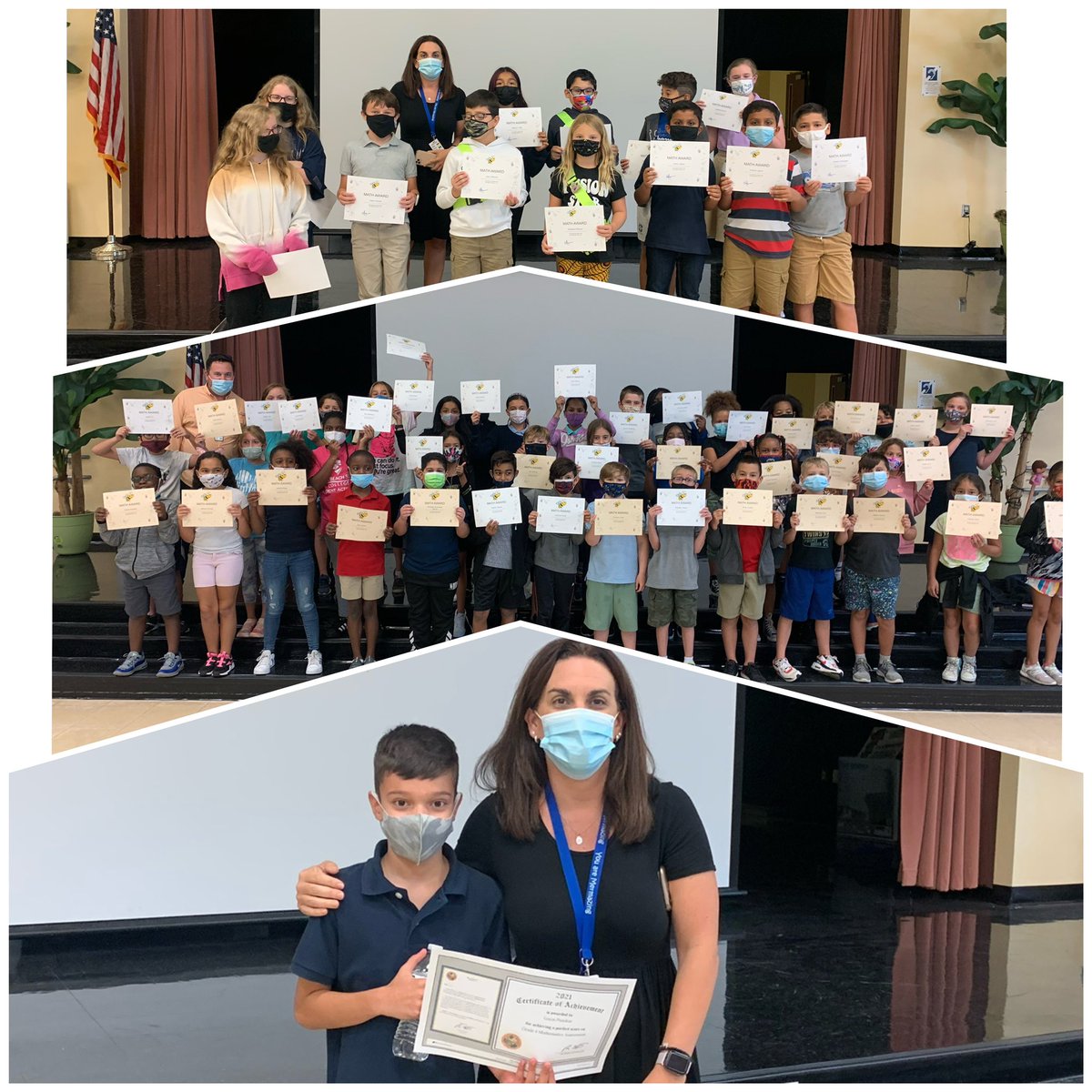 AllamandaES's tweet photo. Celebrating Student Success! 4th and 5th graders being recognized for their hard work on their Math USA’s #celebratestudentsuccess #mathaward #celebrate @MStarr_AP @CoreyFerrera https://t.co/ammXQzXBW9