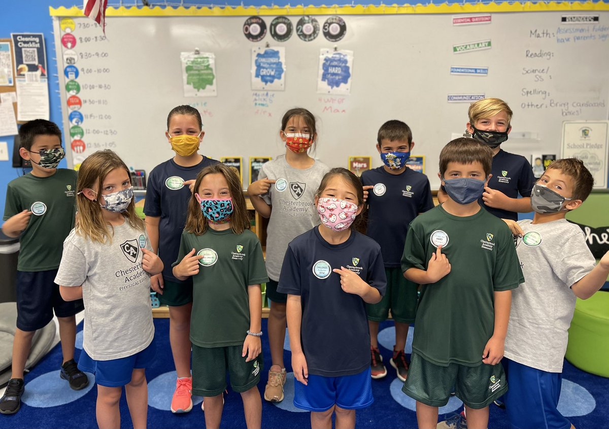 CBAWestChester's tweet photo. #Thirdgrade morning meeting consisted of wearing our chosen #growthmindset quote and discussing how we would live it out! https://t.co/99XhCnSBdj