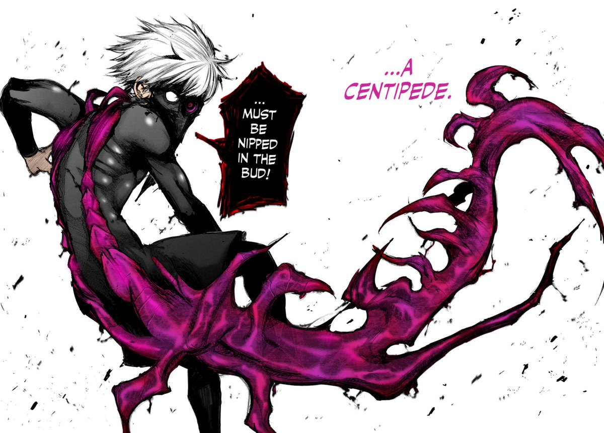 symphonyofmanga's tweet photo. Kaneki in centipede-like semikakuja form coloring from Tokyo Ghoul from chapter 100 pg17  

#Manga #anime #color #Tokyo #Ghoul #Centipede #mangacoloring #Kaneki #Ken #mangacolor #kakuja #semikakuja #TokyoGhoul #SuiIshida https://t.co/6HzQz2EtnV