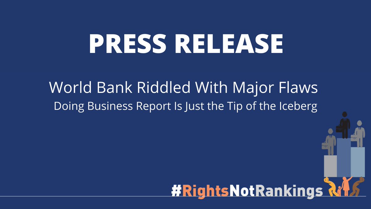 SID_INT's tweet photo. ❗The @WorldBank #DoingBiz scandal is merely the tip of the iceberg of a much deeper rot within the World Bank Group. Check out and share widely the #RightsNotRankings take on this story 👇
https://t.co/LqxWLbPQvO https://t.co/aGU8PdpFe1