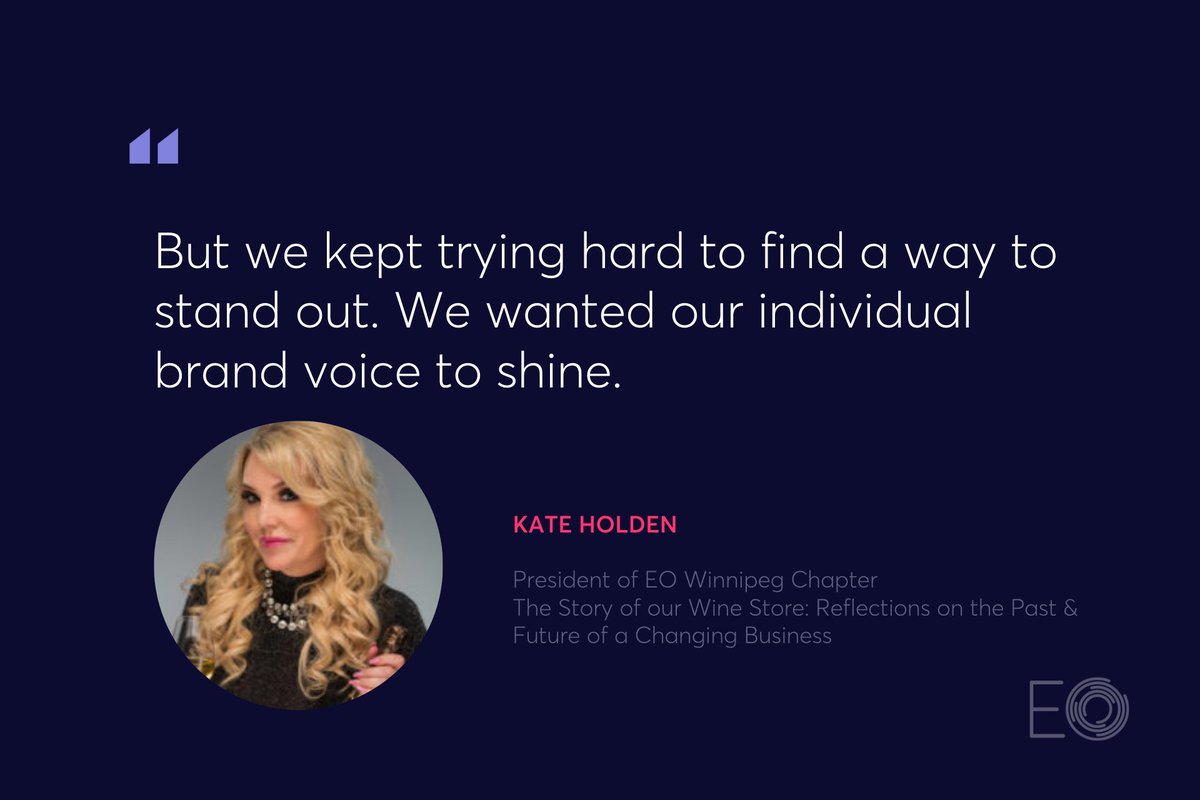EOCanada_'s tweet photo. @KTHolden
 is the President of the Winnipeg Chapter of Entrepreneurs' Organization (EO) &amp; Member Products Director for EO Canada. Kate has written, "The Story of our Wine Store: Reflections on the Past &amp; Future of a Changing Business."
#eonation, #EO 
Article link in comments https://t.co/jvn2lkgLYM